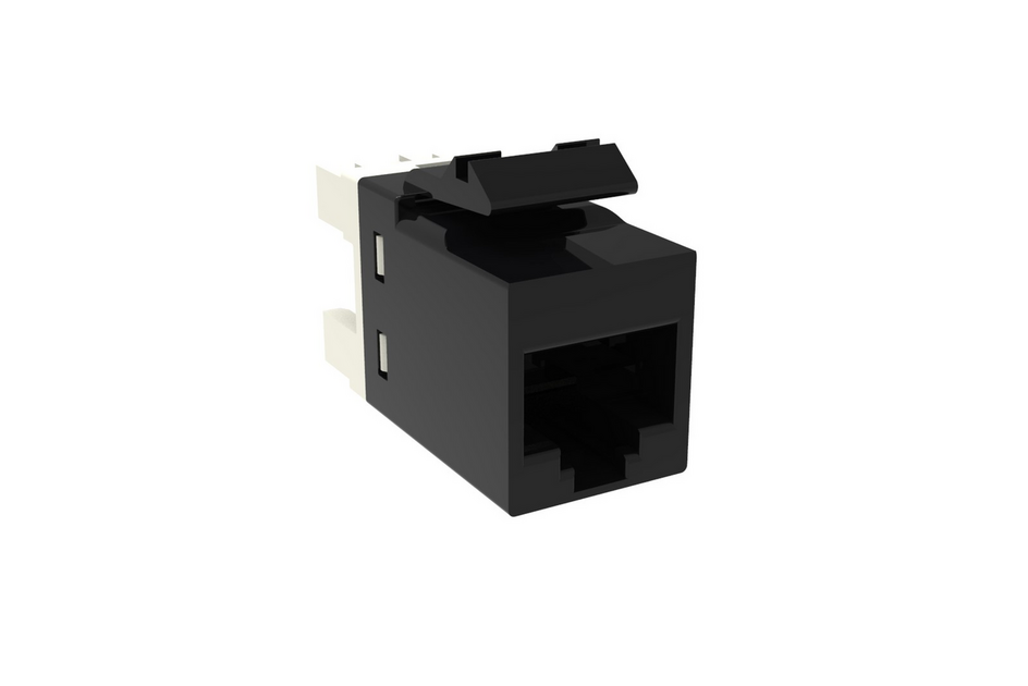 [1375055-2] CommScope Cat.6 SL RJ45 Modula Jack, Black (1375055-2)