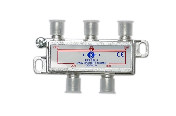 EIGHT SPLITTER 4 WAY 5-1000MHZ [PAS_SPL4]