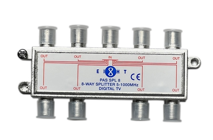EIGHT SPLITTER 8 WAY 5-1000MHZ [PAS_SPL8]