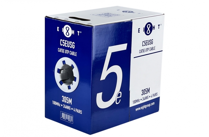 [C5EUSG] EIGHT CAT5E CABLE UTP 305M (C5EUSG)