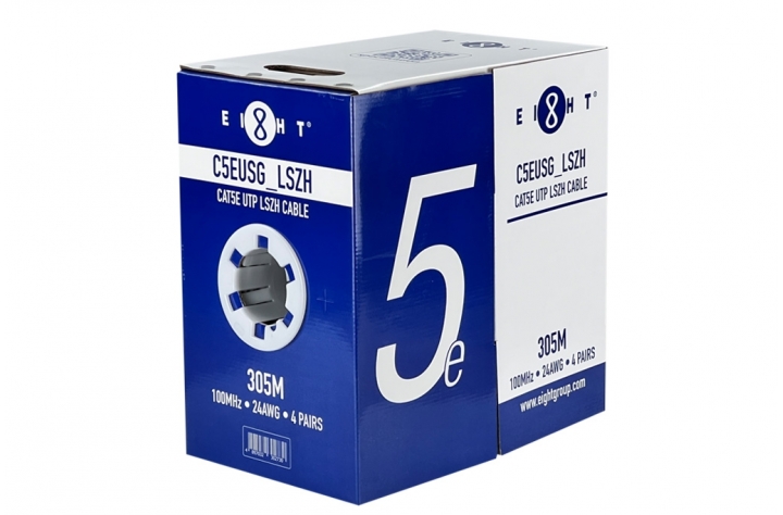 [C5EUSG_LSZH] EIGHT CAT5E CABLE UTP LSZH 305M (C5EUSG_LSZH)
