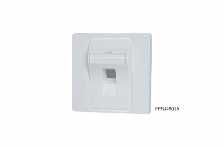 EIGHT 86x86 1 PORT RJ45 45 DEGREE FACEPLATE